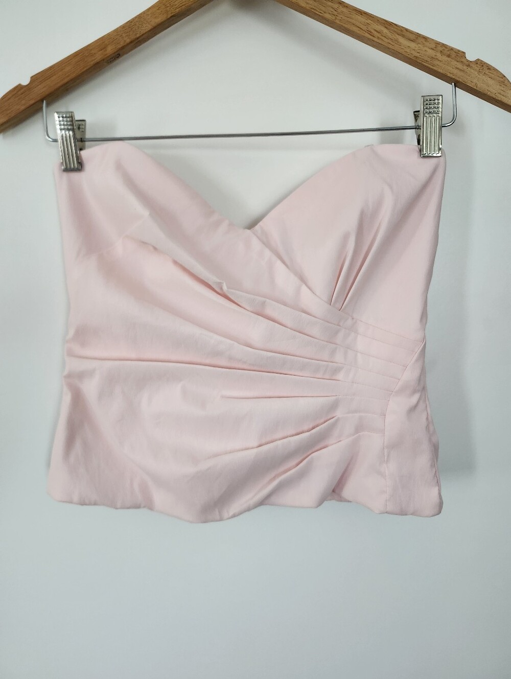 VERONIQUE YOUNG Size 6 Pastel Pink Y2K Romantic Coquette Barbiecore Corset Top - Picture 2 of 11
